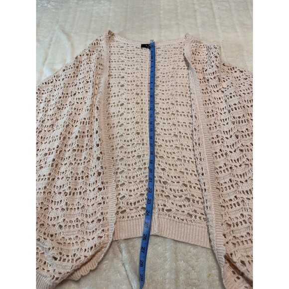 ANA A New Approach Woman Crocheted Kimono Cover up Cotton Ramie Cardigan Size 1X - Picture 6 of 9